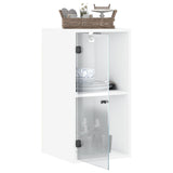 Wall Cabinet With Glass Doors 35X37X68.5 Cm