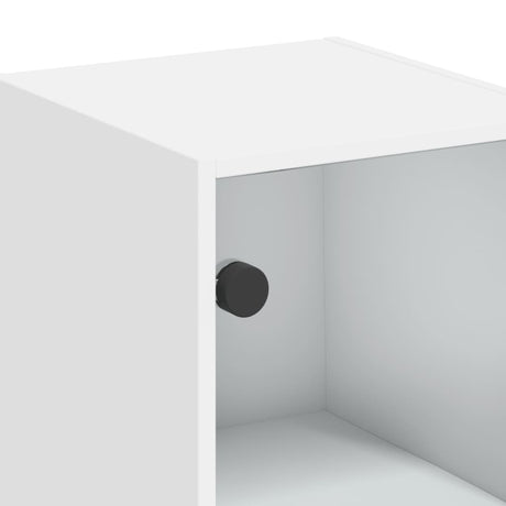 Wall Cabinet With Glass Doors 35X37X68.5 Cm