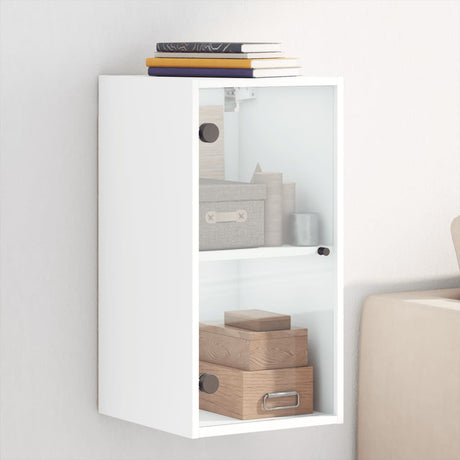 Wall Cabinet With Glass Doors 35X37X68.5 Cm