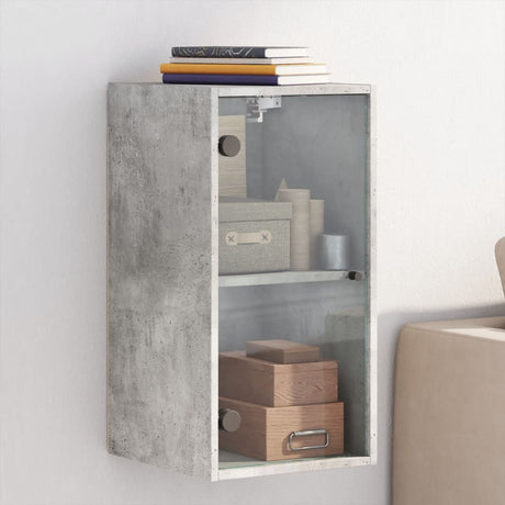 Wall Cabinet With Glass Doors 35X37X68.5 Cm