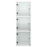 Wall Cabinet With Glass Doors 35X37X100 Cm