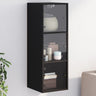 Wall Cabinet With Glass Doors 35X37X100 Cm