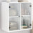 Wall Cabinet With Glass Doors 68X37X68.5 Cm