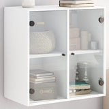 Wall Cabinet With Glass Doors 68X37X68.5 Cm