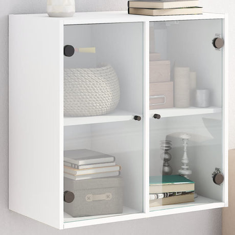 Wall Cabinet With Glass Doors 68X37X68.5 Cm