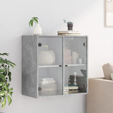Wall Cabinet With Glass Doors 68X37X68.5 Cm
