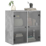 Wall Cabinet With Glass Doors 68X37X68.5 Cm