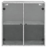 Wall Cabinet With Glass Doors 68X37X68.5 Cm
