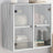 Wall Cabinet With Glass Doors 68X37X68.5 Cm