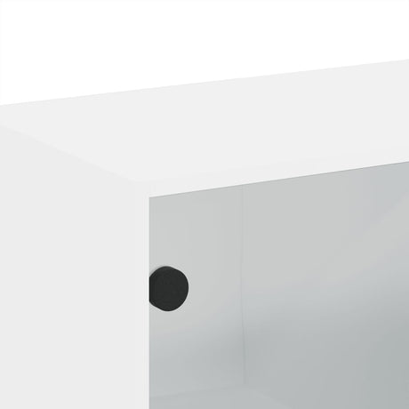 Wall Cabinets With Glass Doors 2 Pcs 68.5X37X35 Cm