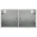 Wall Cabinets With Glass Doors 2 Pcs 68.5X37X35 Cm
