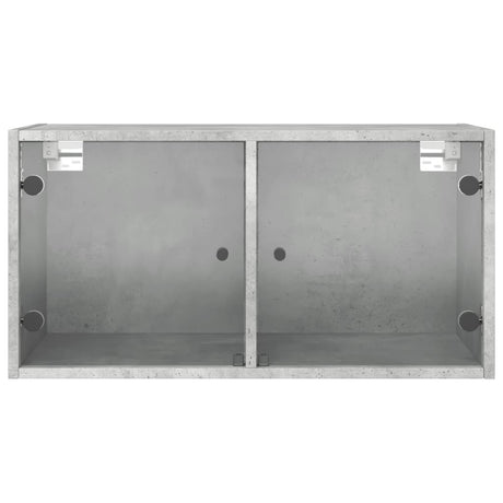 Wall Cabinets With Glass Doors 2 Pcs 68.5X37X35 Cm