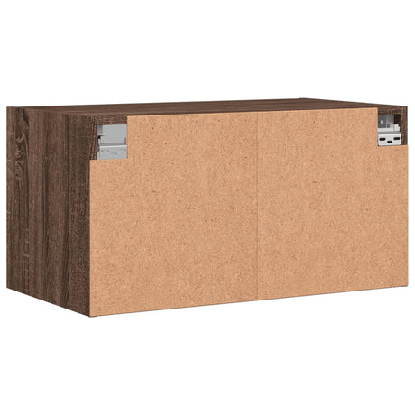 Wall Cabinets With Glass Doors 2 Pcs 68.5X37X35 Cm