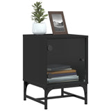 Bedside Cabinet With Glass Door 35X37X50 Cm