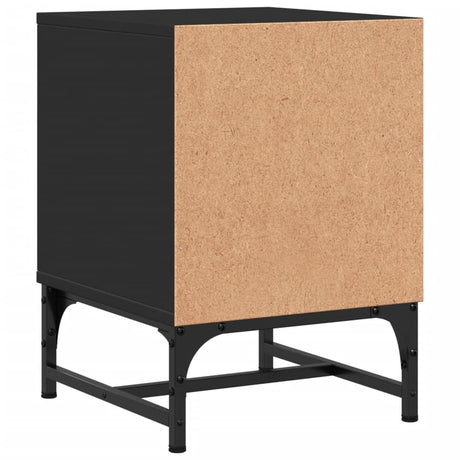 Bedside Cabinet With Glass Door 35X37X50 Cm