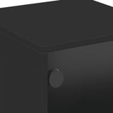 Bedside Cabinet With Glass Door 35X37X50 Cm