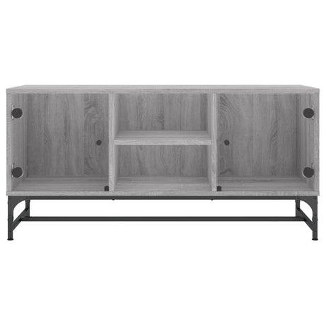 Tv Cabinet With Glass Doors 102X37X50 Cm