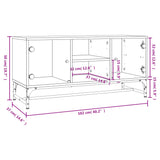 Tv Cabinet With Glass Doors 102X37X50 Cm
