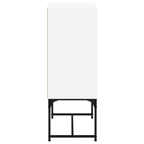 Side Cabinet With Glass Doors 69X37X100 Cm