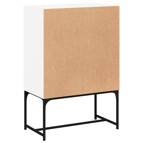 Side Cabinet With Glass Doors 69X37X100 Cm