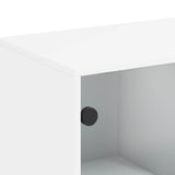 Side Cabinet With Glass Doors 69X37X100 Cm