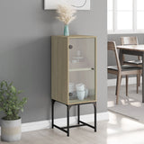 Side Cabinet With Glass Doors 35X37X100 Cm