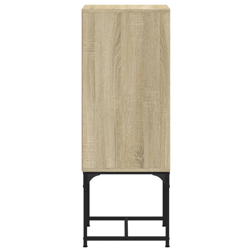 Side Cabinet With Glass Doors 35X37X100 Cm