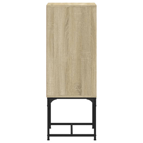 Side Cabinet With Glass Doors 35X37X100 Cm