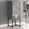Side Cabinet With Glass Doors 35X37X100 Cm