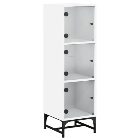 Highboard With Glass Doors 35X37X120 Cm