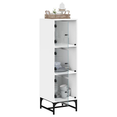 Highboard With Glass Doors 35X37X120 Cm