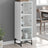 Highboard With Glass Doors 35X37X120 Cm