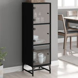 Highboard With Glass Doors 35X37X120 Cm