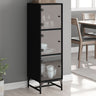Highboard With Glass Doors 35X37X120 Cm