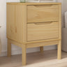 Bedside Cabinet Floro 45X39X57 Cm Solid Wood Pine
