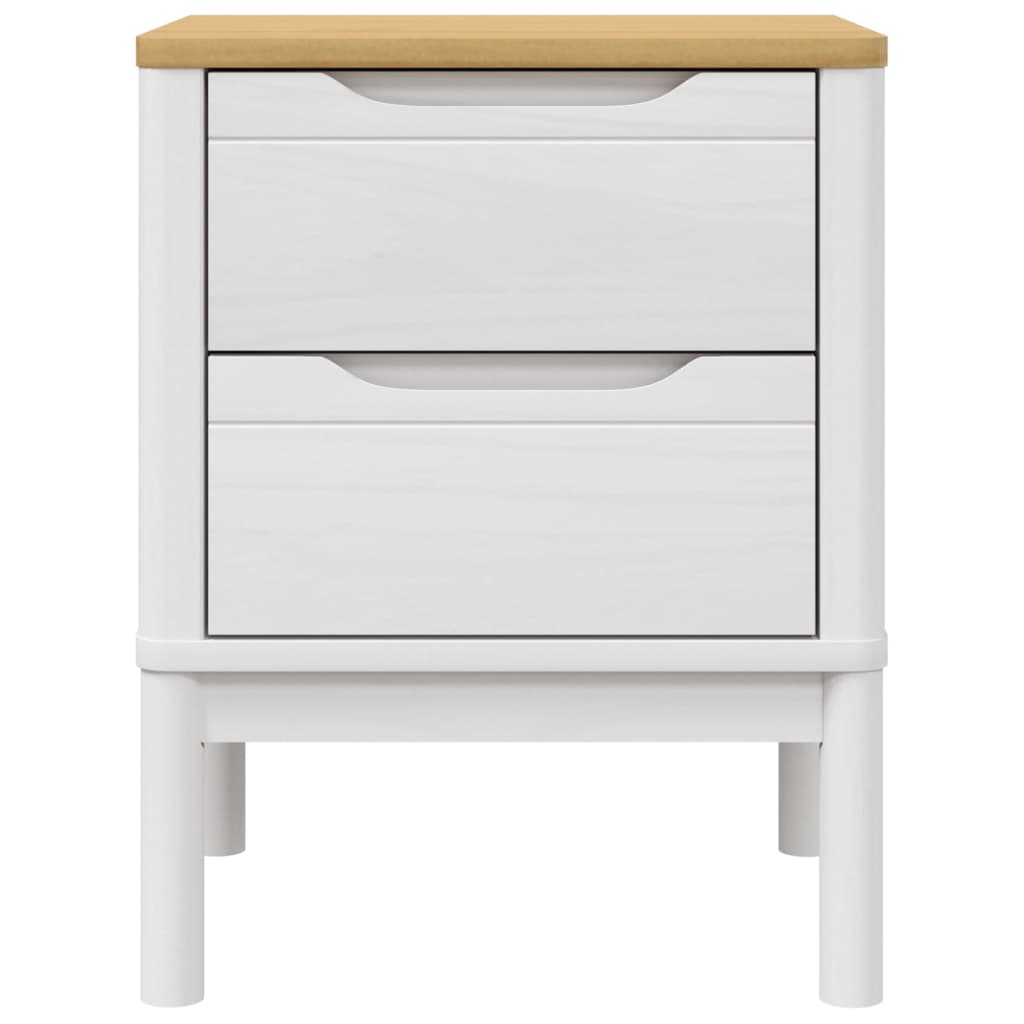 Bedside Cabinet Floro 45X39X57 Cm Solid Wood Pine