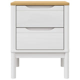 Bedside Cabinet Floro 45X39X57 Cm Solid Wood Pine