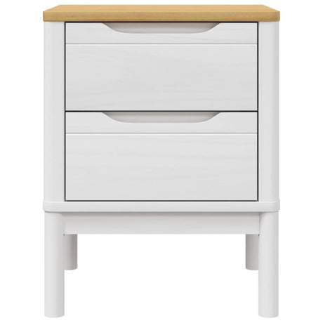 Bedside Cabinet Floro 45X39X57 Cm Solid Wood Pine
