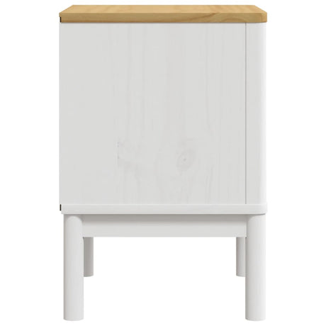 Bedside Cabinet Floro 45X39X57 Cm Solid Wood Pine