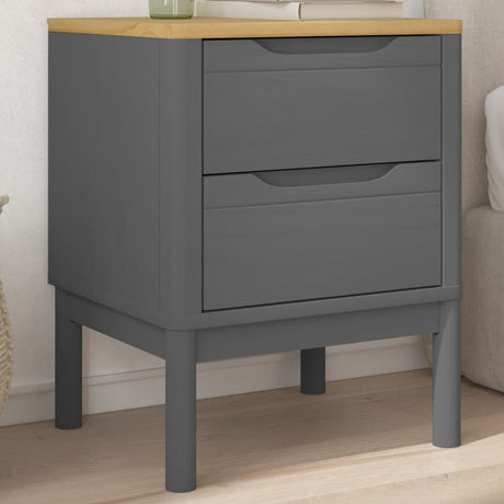 Bedside Cabinet Floro 45X39X57 Cm Solid Wood Pine
