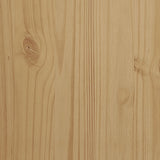 Chest of Drawers FLORO Wax Brown Solid Wood Pine