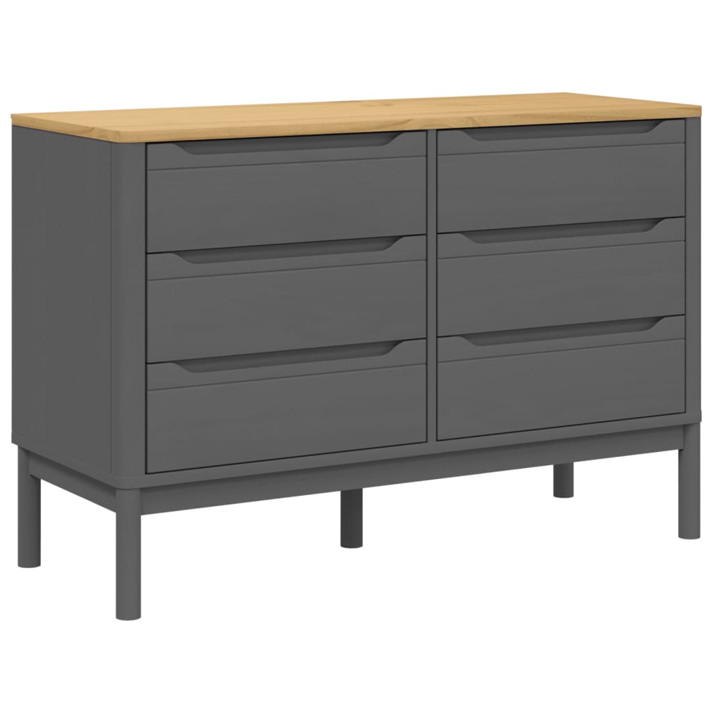 Chest Of Drawers Floro Solid Wood Pine