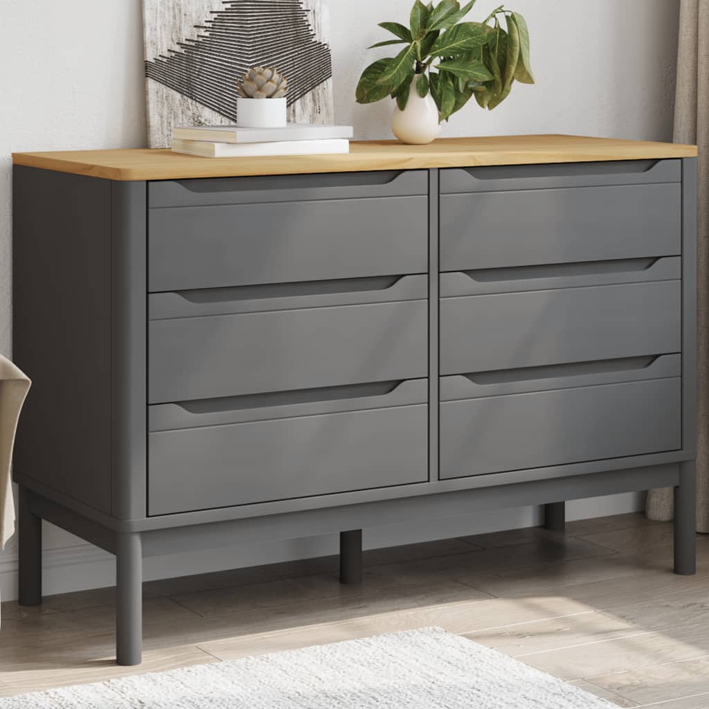 Chest Of Drawers Floro Solid Wood Pine