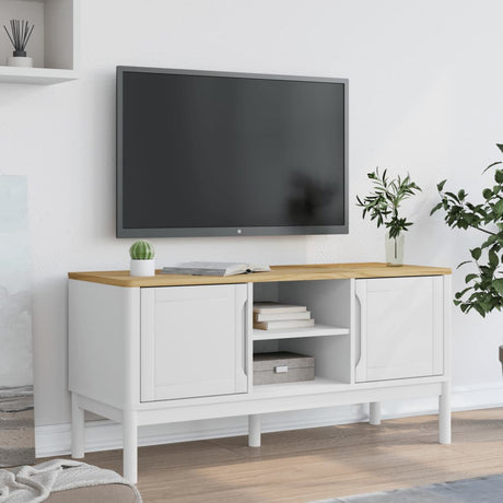 Tv Cabinet Floro 114X43X55 Cm Solid Wood Pine