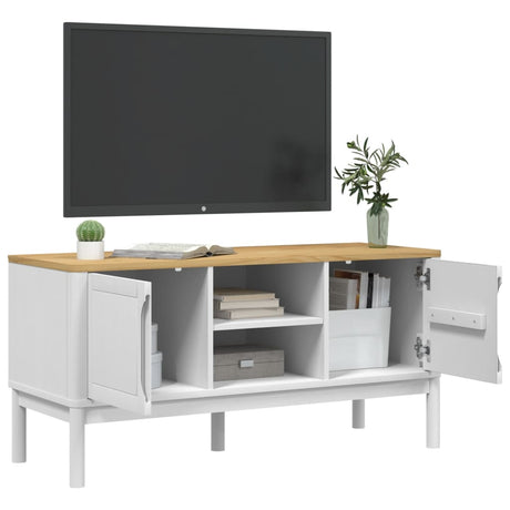 Tv Cabinet Floro 114X43X55 Cm Solid Wood Pine
