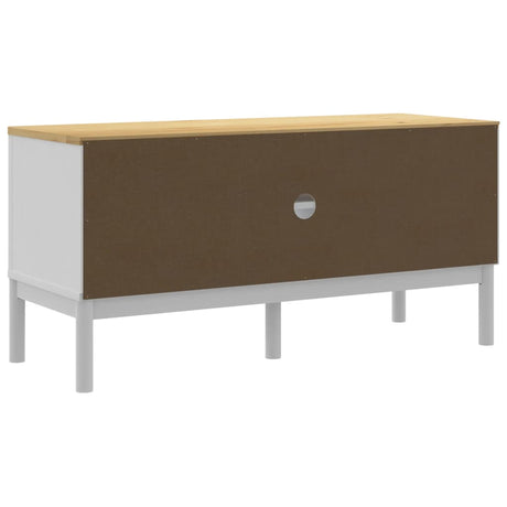 Tv Cabinet Floro 114X43X55 Cm Solid Wood Pine