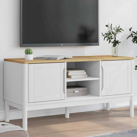Tv Cabinet Floro 114X43X55 Cm Solid Wood Pine