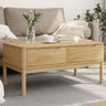 Coffee Table Floro 99X55.5X45 Cm Solid Pine Wood