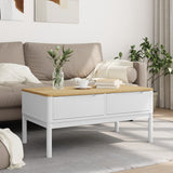 Coffee Table Floro 99X55.5X45 Cm Solid Pine Wood
