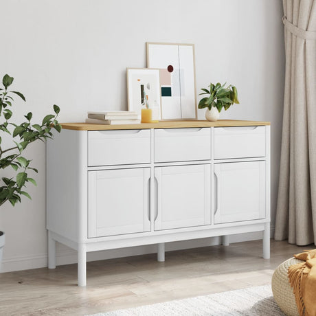 Sideboard Floro 114X43X74 Cm Solid Wood Pine